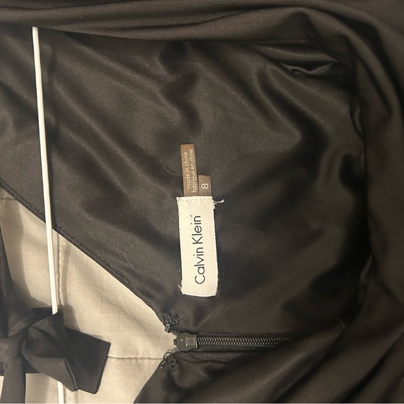 Calvin Klein Black Dress with Beaded Cuffs - Picture 5 of 6